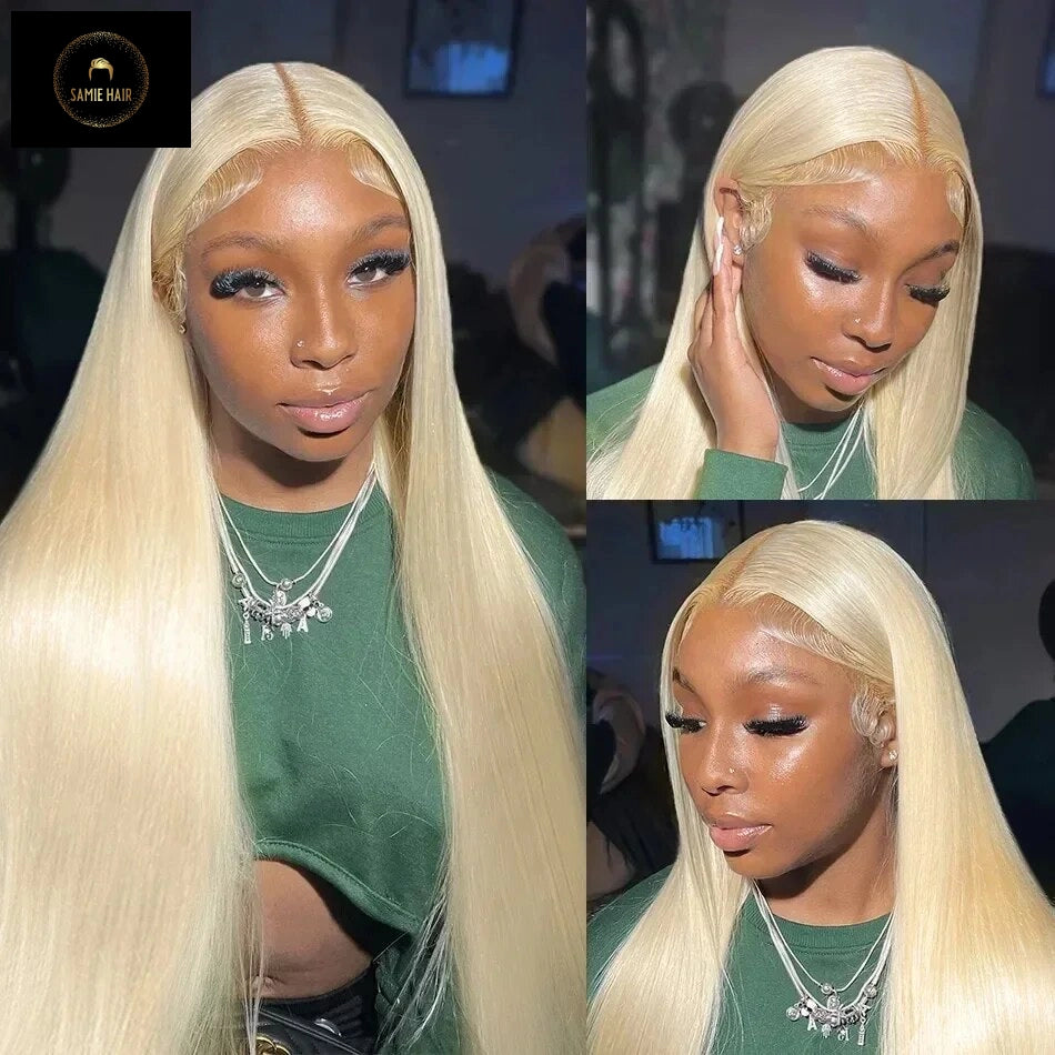 Luvin HD Transparent 613 Straight 13x6 Lace Front Human Hair Wig Color Preplucked 13x4 Honey Blonde Lace Frontal Wigs For Women