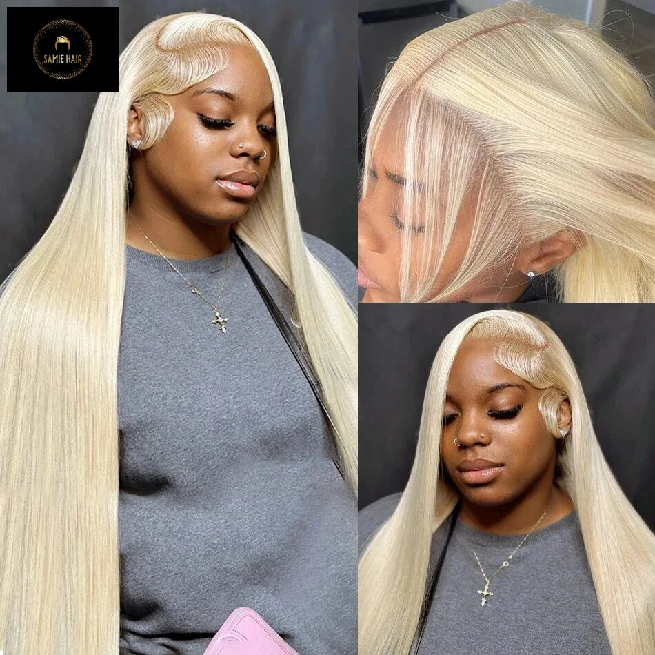 Luvin HD Transparent 613 Straight 13x6 Lace Front Human Hair Wig Color Preplucked 13x4 Honey Blonde Lace Frontal Wigs For Women