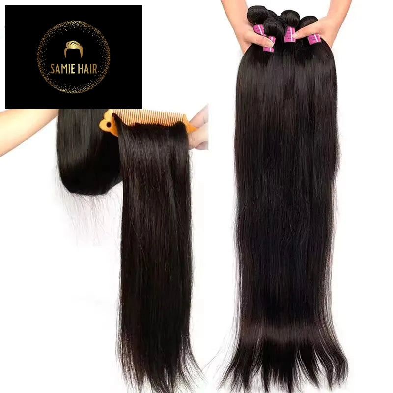 Human Hair Bundles Brazilian Hair Weave Bundles Straight Human Extensions