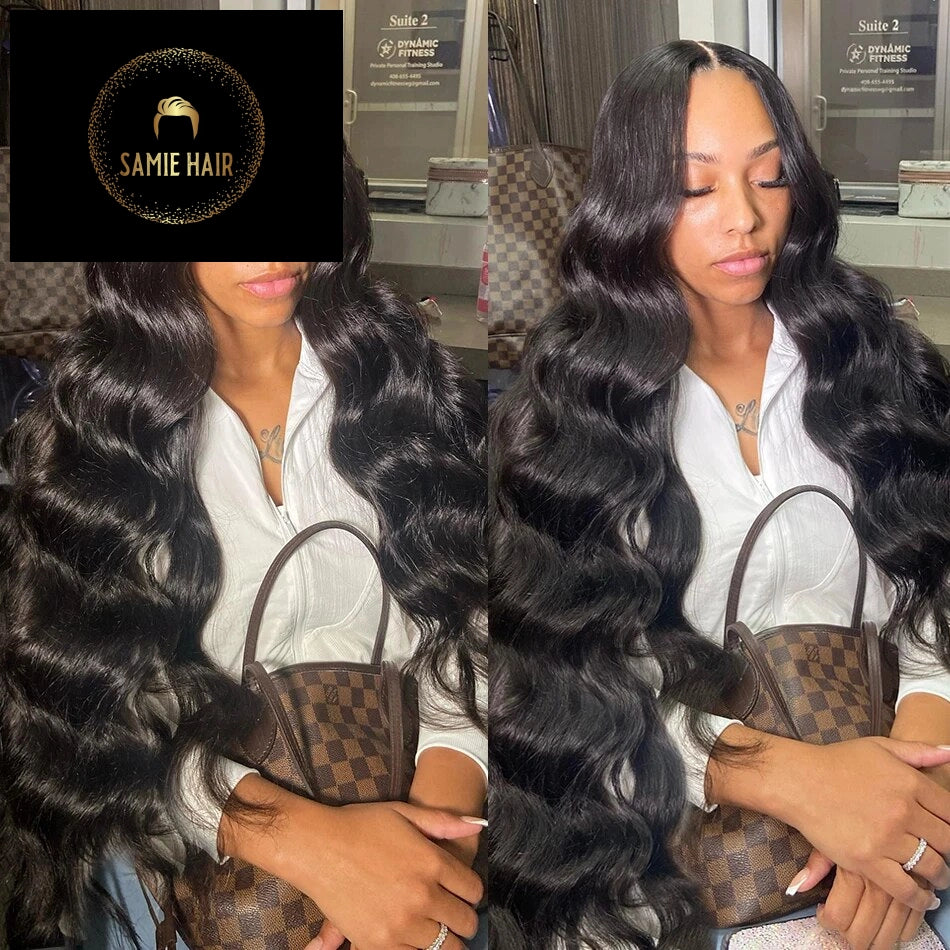 MELODIE 30 32 40 Inch Body Wave 3 4 Bundles Brazilian Hair Water Wavy Weave Human Hair Bundles Extensions Tissage For Women