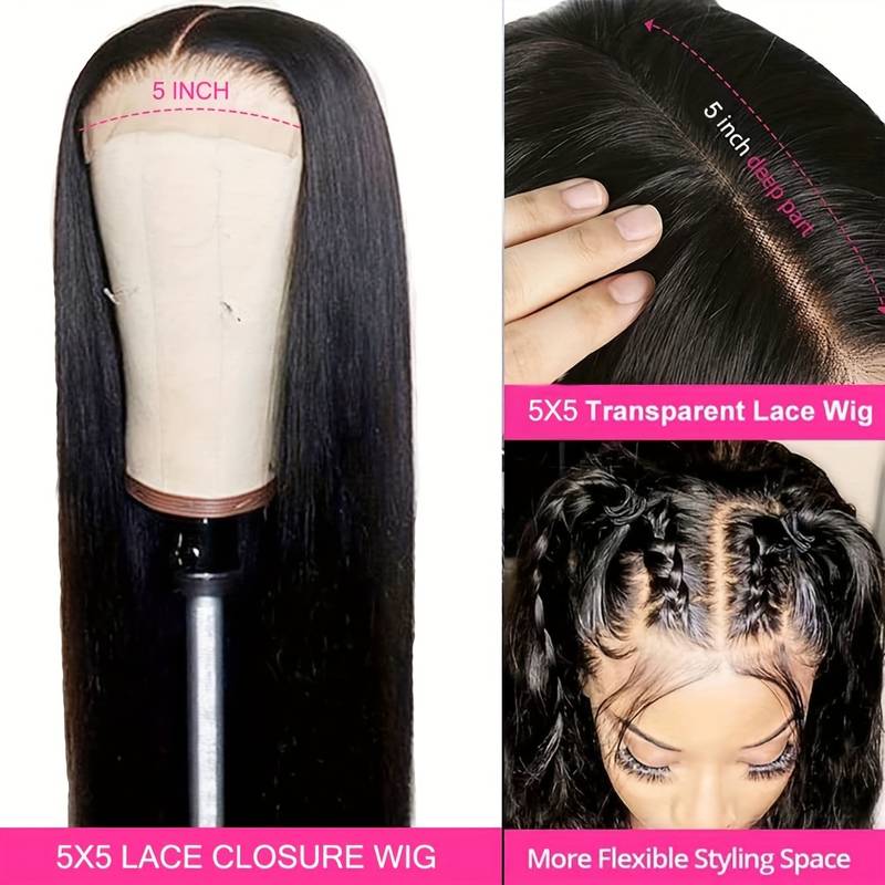 straight lace wig