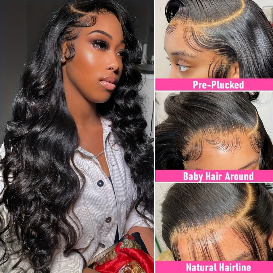 Brazilian Remy Human Hair Wigs - 13x4 Body Wave Lace Front Wigs for Women