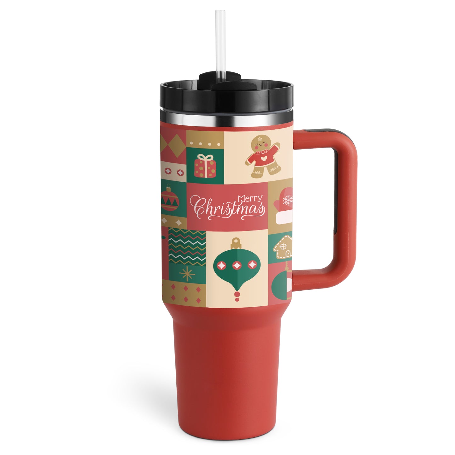 Valentines Day Gift Thermal Mug 40oz Straw Coffee Insulation Cup