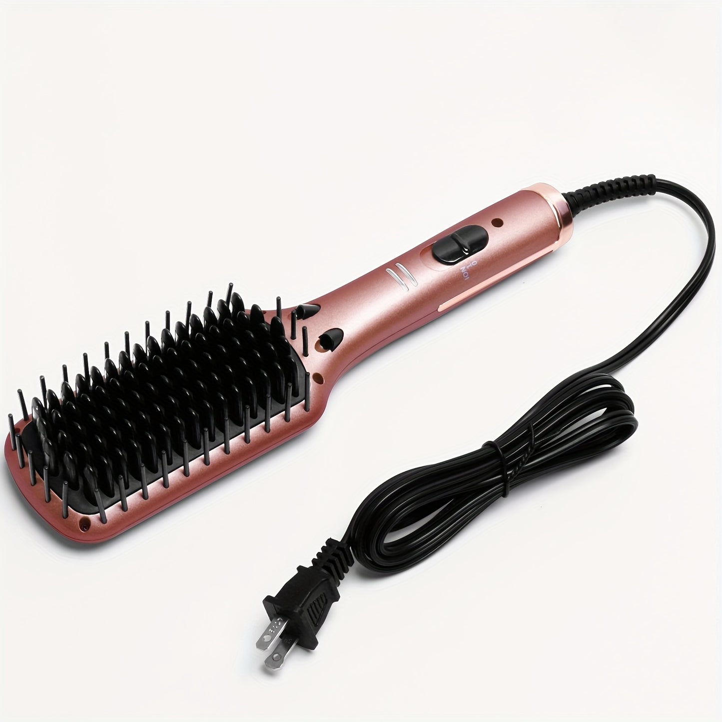 Ceramic Ionic Hair Straightener Brush for Home Barber Salon Use Fast Heating