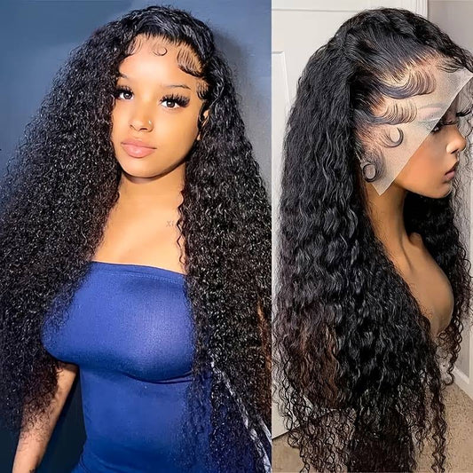 deep curly lace font wigs