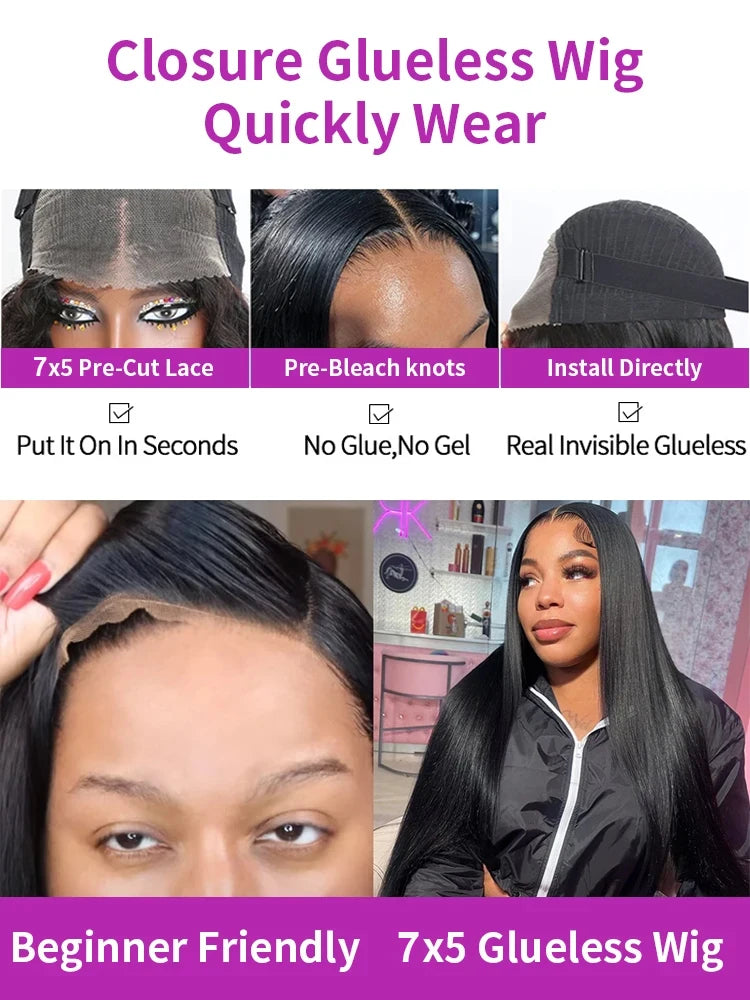 36" Brazilian Human Hair Lace Front Wig - Versatile, Durable, Glamorous - 250%