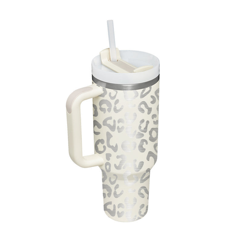 Valentines Day Gift Thermal Mug 40oz Straw Coffee Insulation Cup