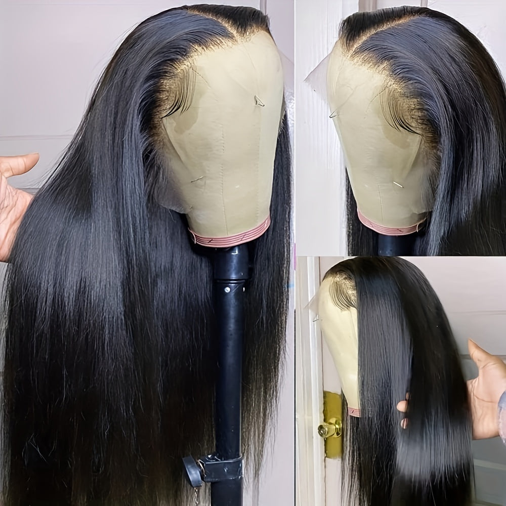 13x6 Lace Front Wig Human Hair Pre Plucked With Baby Hair 150% Density Straight Brazilian Human Hair Wigs For Women Black Straight Wig