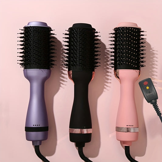 3-in-1 Hair Dryer Brush - Straighten and Style Your Hair with Hot Air Brush - Perfect for Damage-Free Hair Care