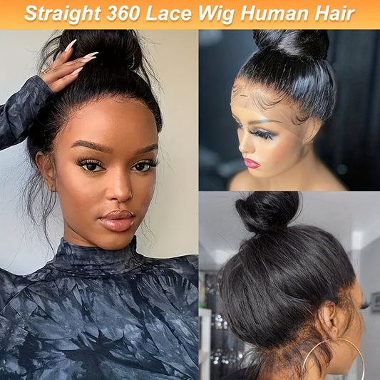 12A Grade 360  Lace Frontal Human Hair Wigs 100% Remy Human Hair Wigs